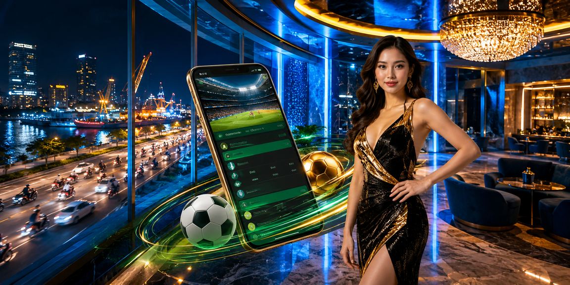 Người chơi trẻ tại TP. Hồ Chí Minh sử dụng điện thoại theo dõi giới hạn cá cược thể thao